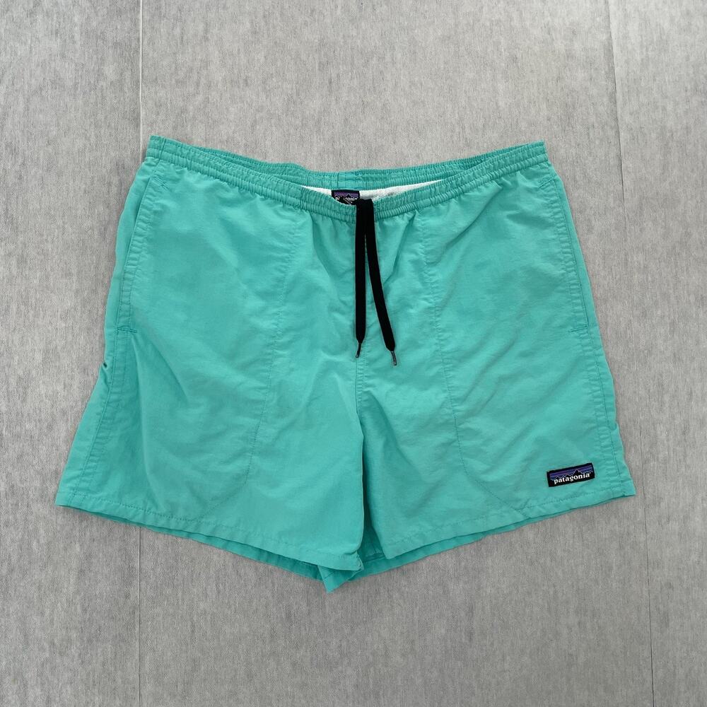 Patagonia Shorts Adult Small Aqua Green Baggies Lined Pockets Stretch Mens 32